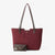 Andrew Tote Bag With Pouch (Suede Maroon)